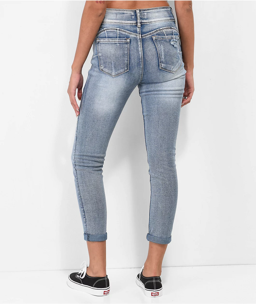 Thrill Jeans High Rise Indigo Skinny Jeans - Image 7