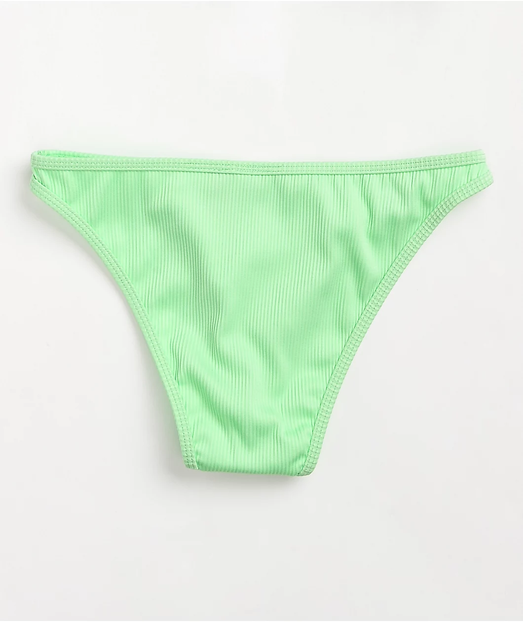 Trillium Gabby Mint Ribbed Super Cheeky Bikini Bottom - Image 2