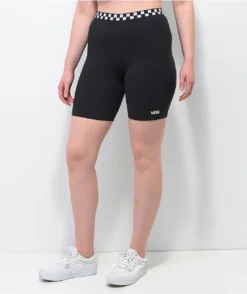 Vans Checkered Black Bike Shorts