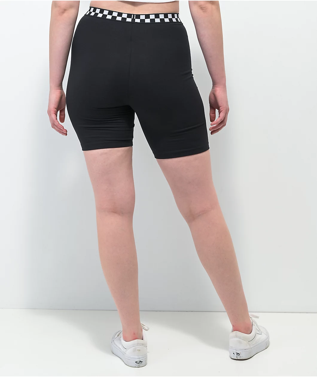 Vans Checkered Black Bike Shorts - Image 2