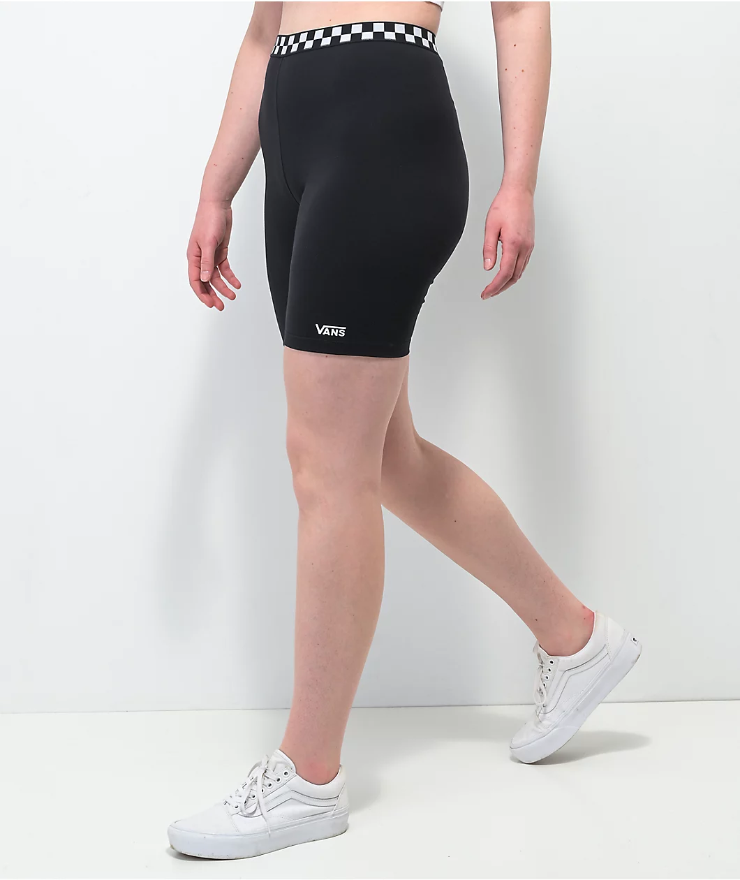 Vans Checkered Black Bike Shorts - Image 3