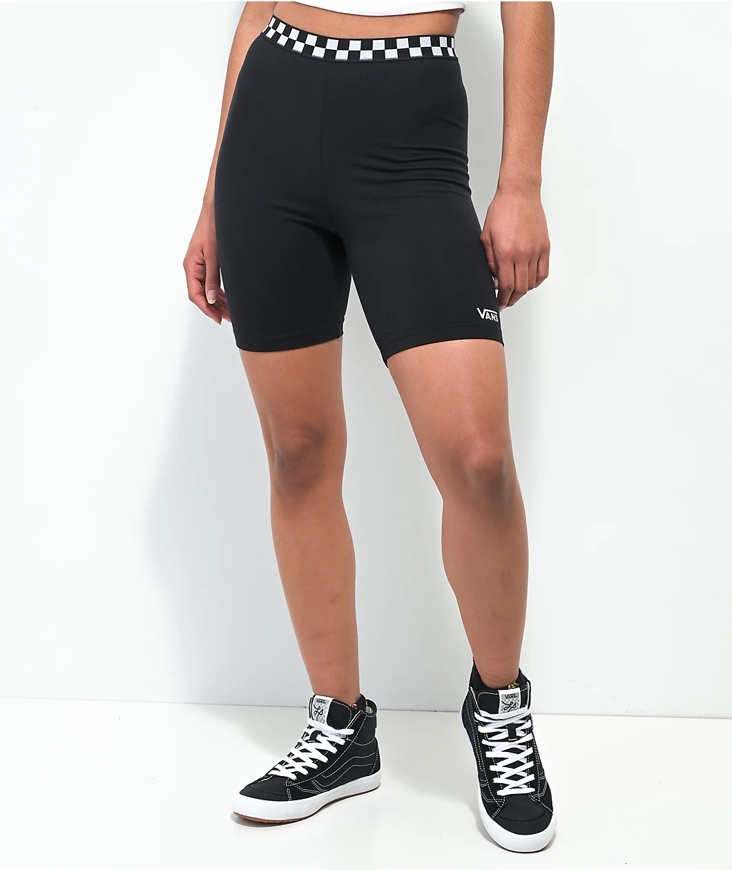 Vans Checkered Black Bike Shorts - Image 4