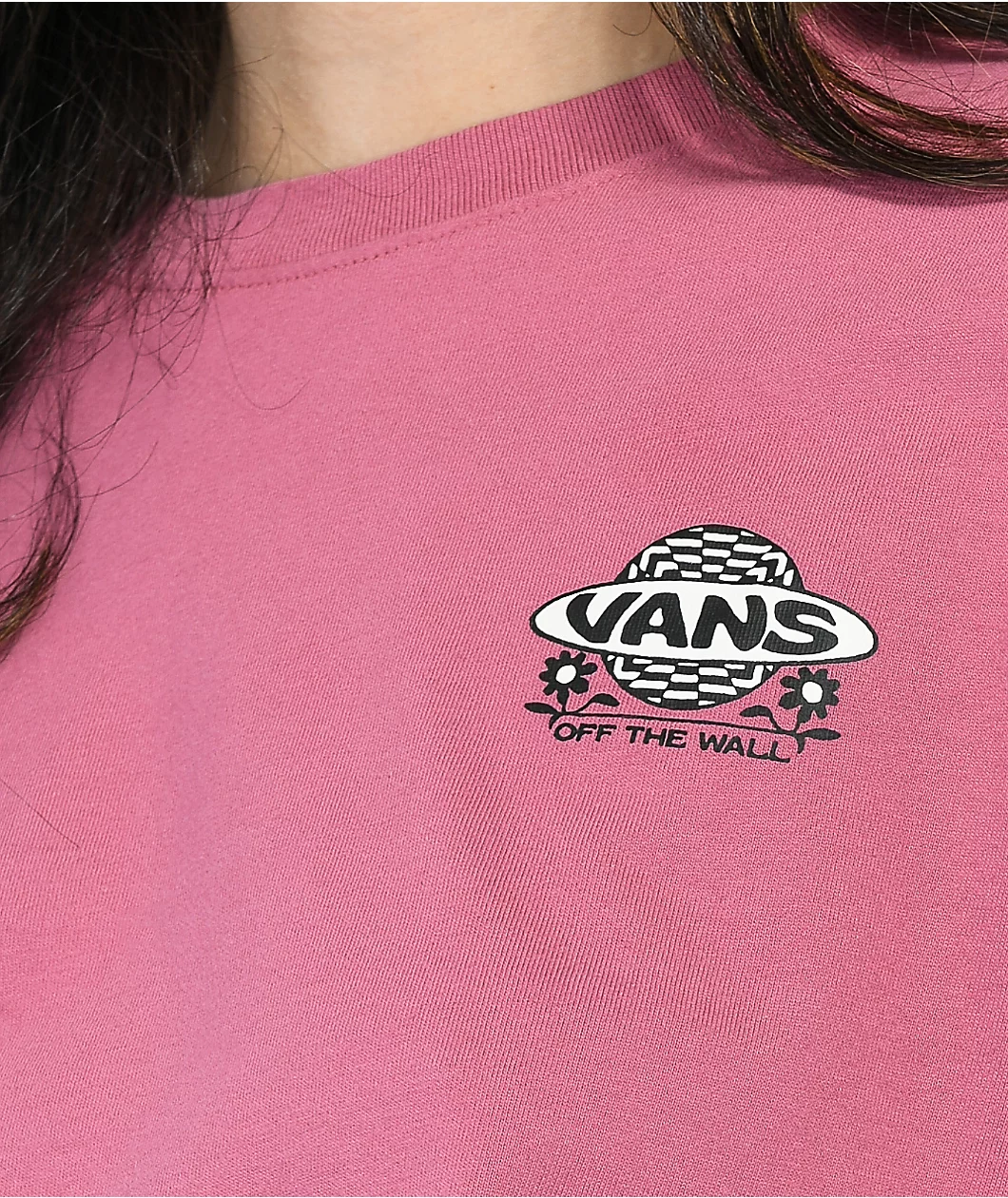 Vans Deep Root Pink Long Sleeve T-Shirt - Image 3