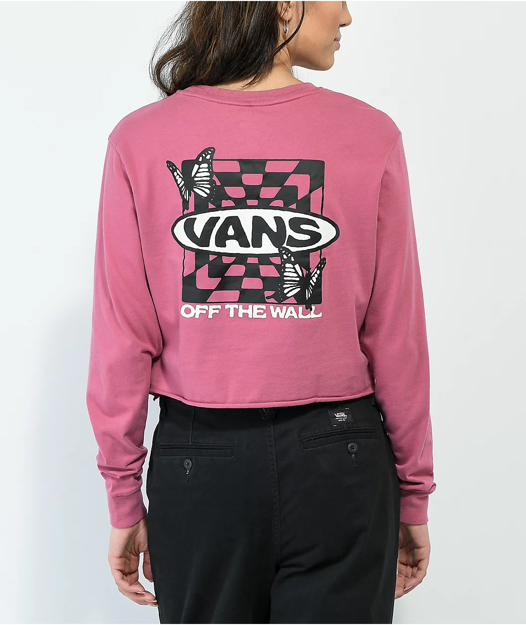 Vans Deep Root Pink Long Sleeve T-Shirt