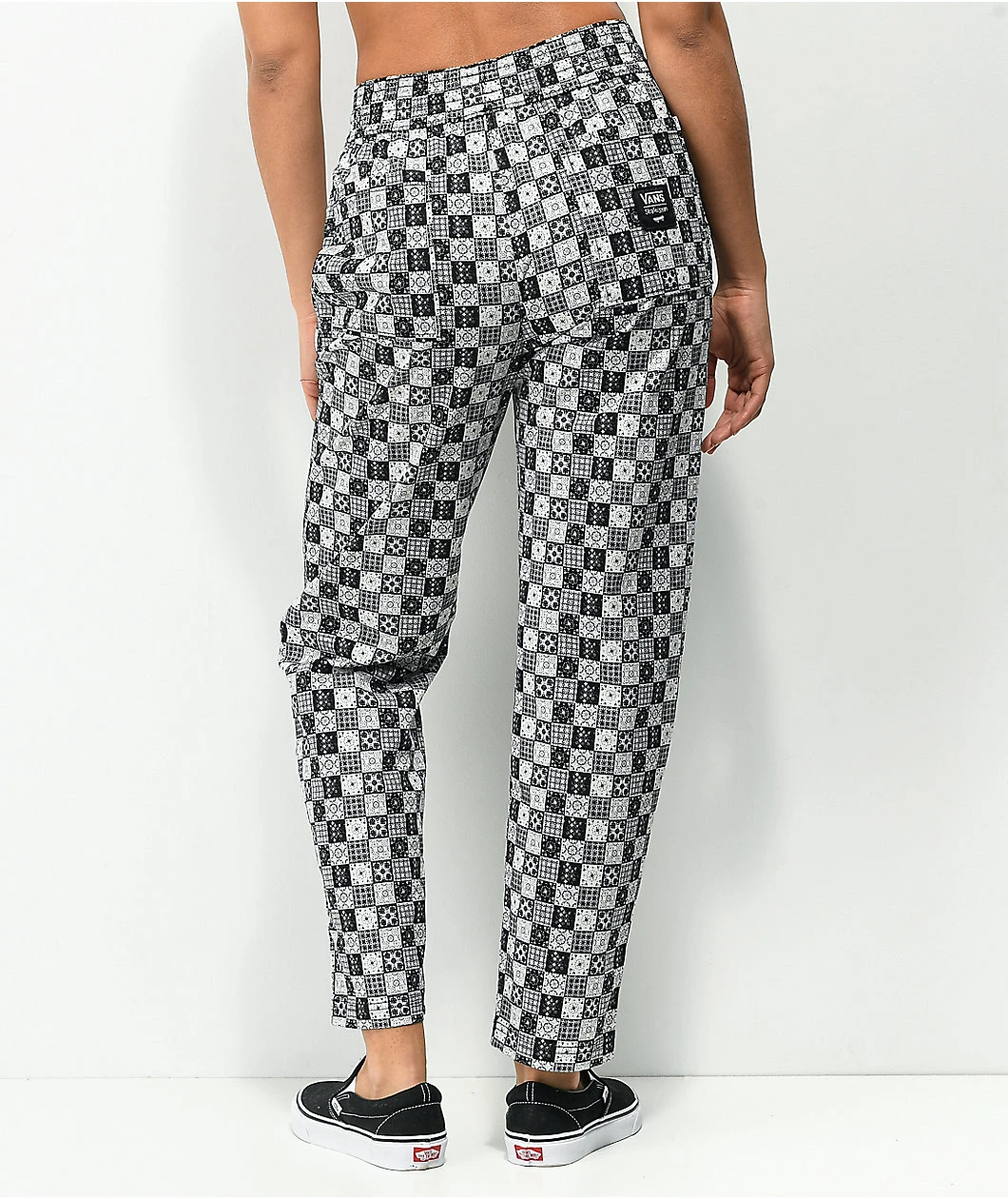 Vans X Skateistan Black & White Print Elastic Waist Pants - Image 2