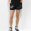 Vitriol Jada Butterfly Black Sweat Shorts