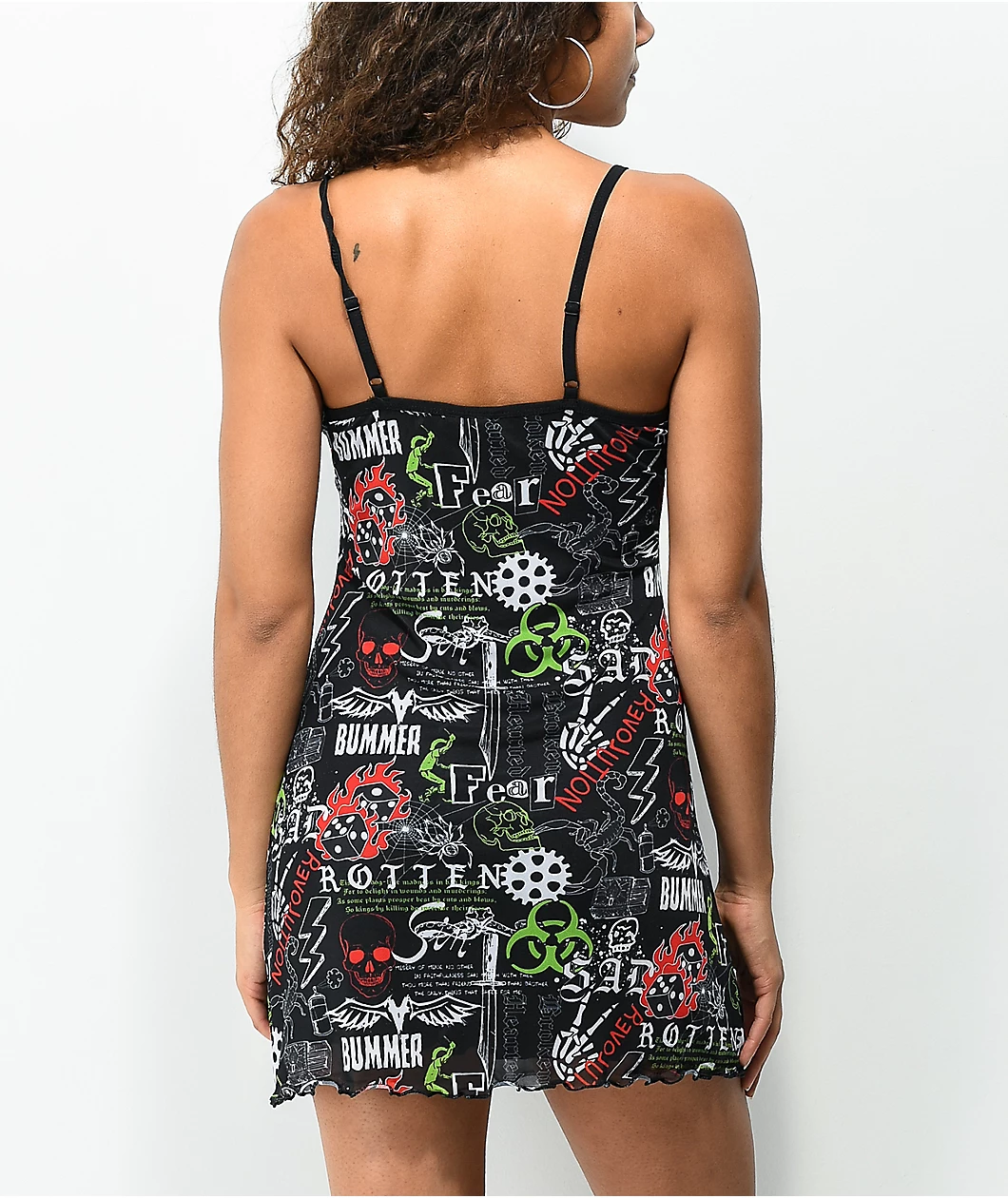 Vitriol Lyra Black Mesh Tank Top Dress - Image 3