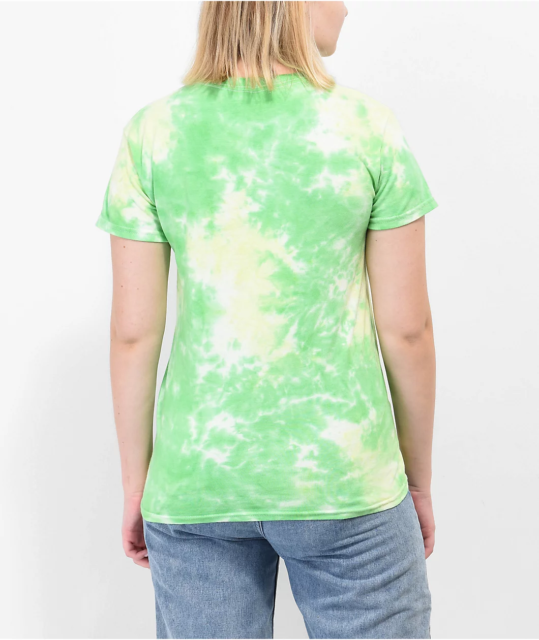 Your Highness Money Makin' Machine Green & Yellow Tie Dye T-Shirt - Image 2