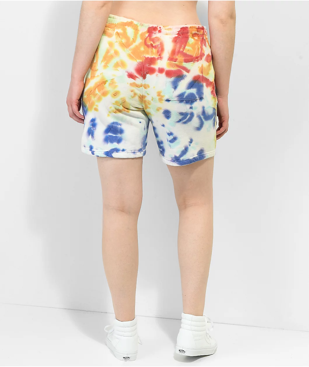 Your Highness X Dazed And Confused Emporium Blue & Orange Tie Dye Sweat Shorts - Image 6
